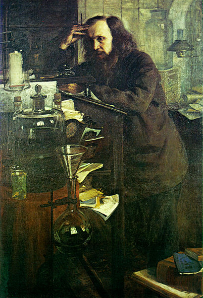 Dmitri Mendeleev 1886 by Nikolai Yaroshenko (1846-1898)  Museum Archive of D Mendeleev St Petersburg State University